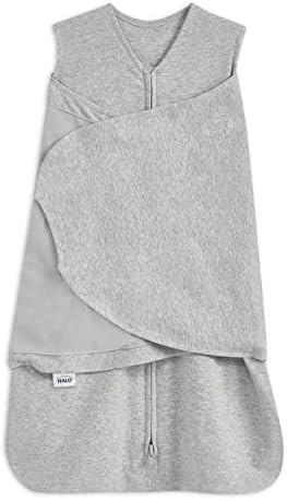 HALO 100% Cotton Sleepsack Swaddle, 3-Way Adjustable Wearable Blanket, TOG 1.5, Cream, Small, 3-6... | Amazon (US)