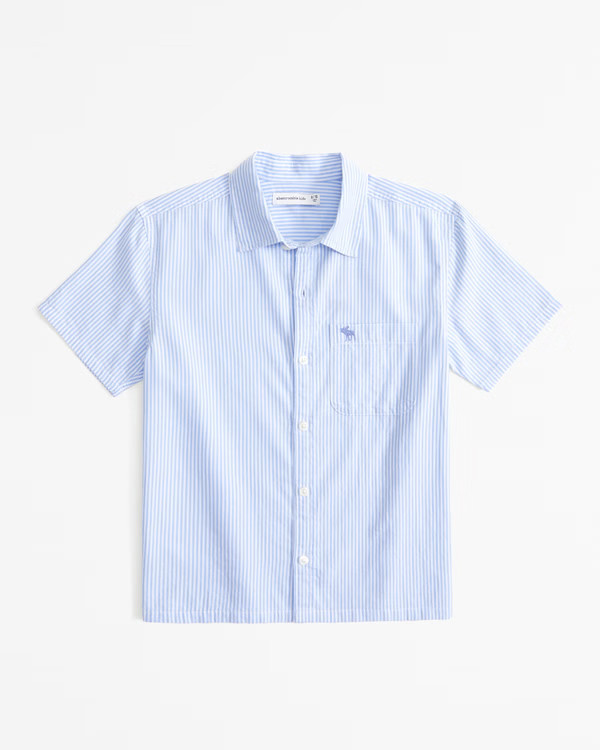short-sleeve icon shirt | Abercrombie & Fitch (US)