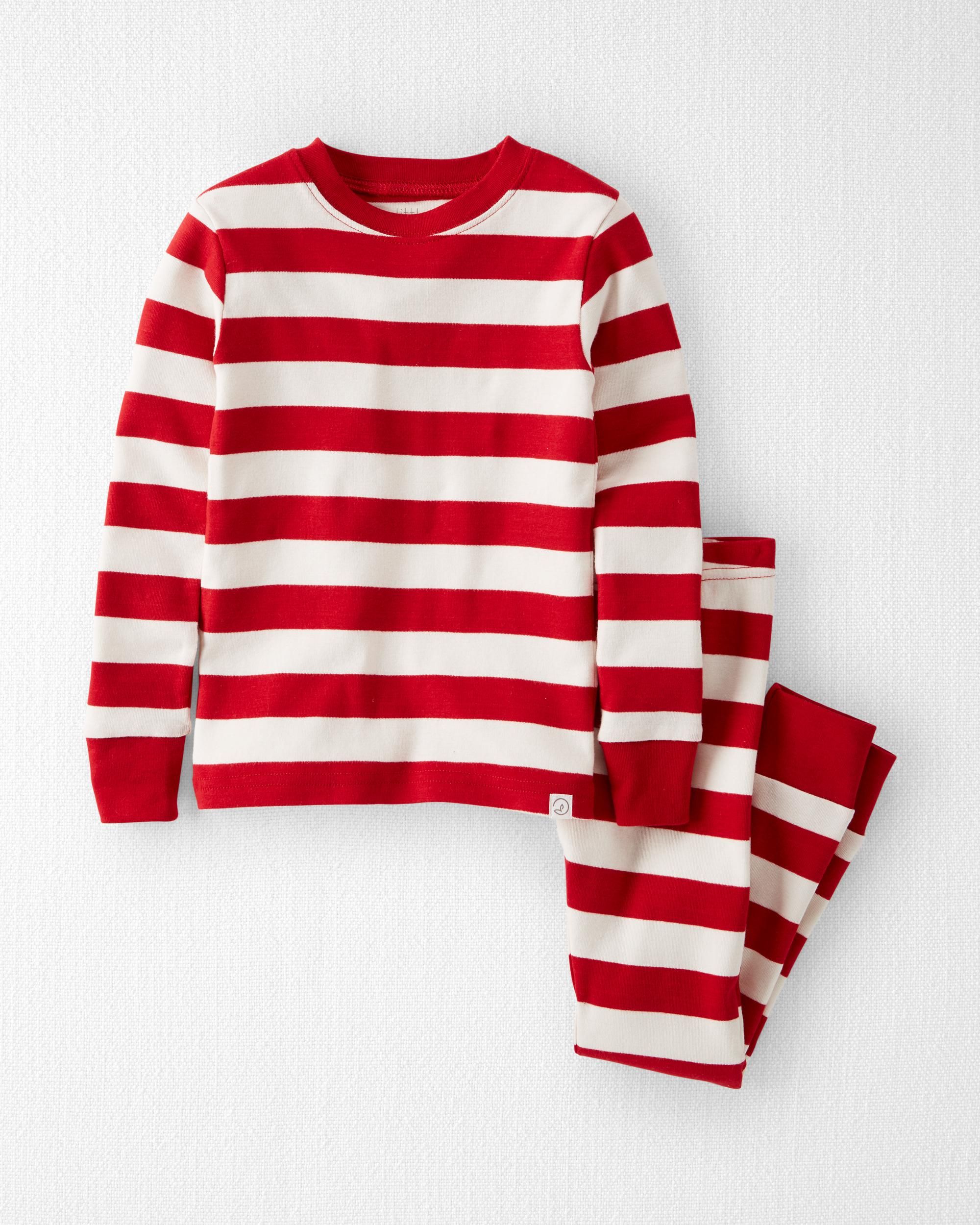 Toddler Organic Cotton Holiday Stripe Pajamas Set | Carter's