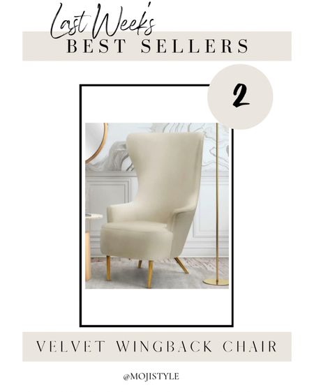 This velvet wingback chair is one of this week’s best sellers! I have a pair of these in my living room and it’s a gorgeous accent chair.

#LTKHome