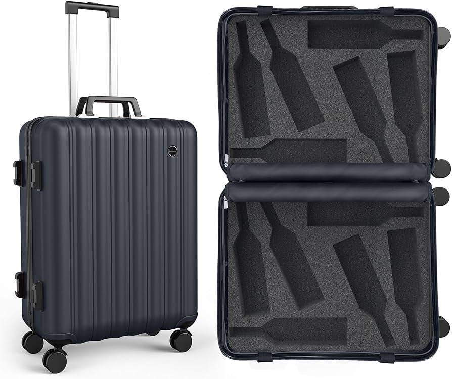 Wine Suitcase for Airplanes 12 Bottle Wine Luggage for Airplane Travel with TSA Approved Wine Sui... | Amazon (US)