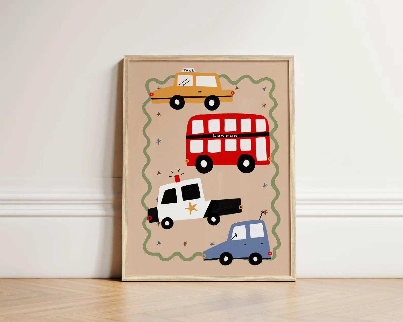 Nursery Cars Print, Nursery Print, Boys Room Decor, Cars Illustration Wall Art, Nursery Art, Ecle... | Etsy (US)