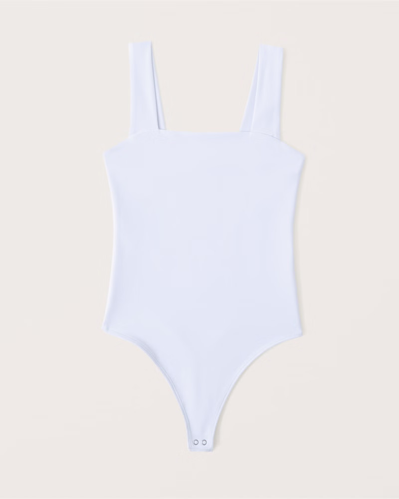 Double-Layered Seamless Fabric Squareneck Bodysuit | Abercrombie & Fitch (US)