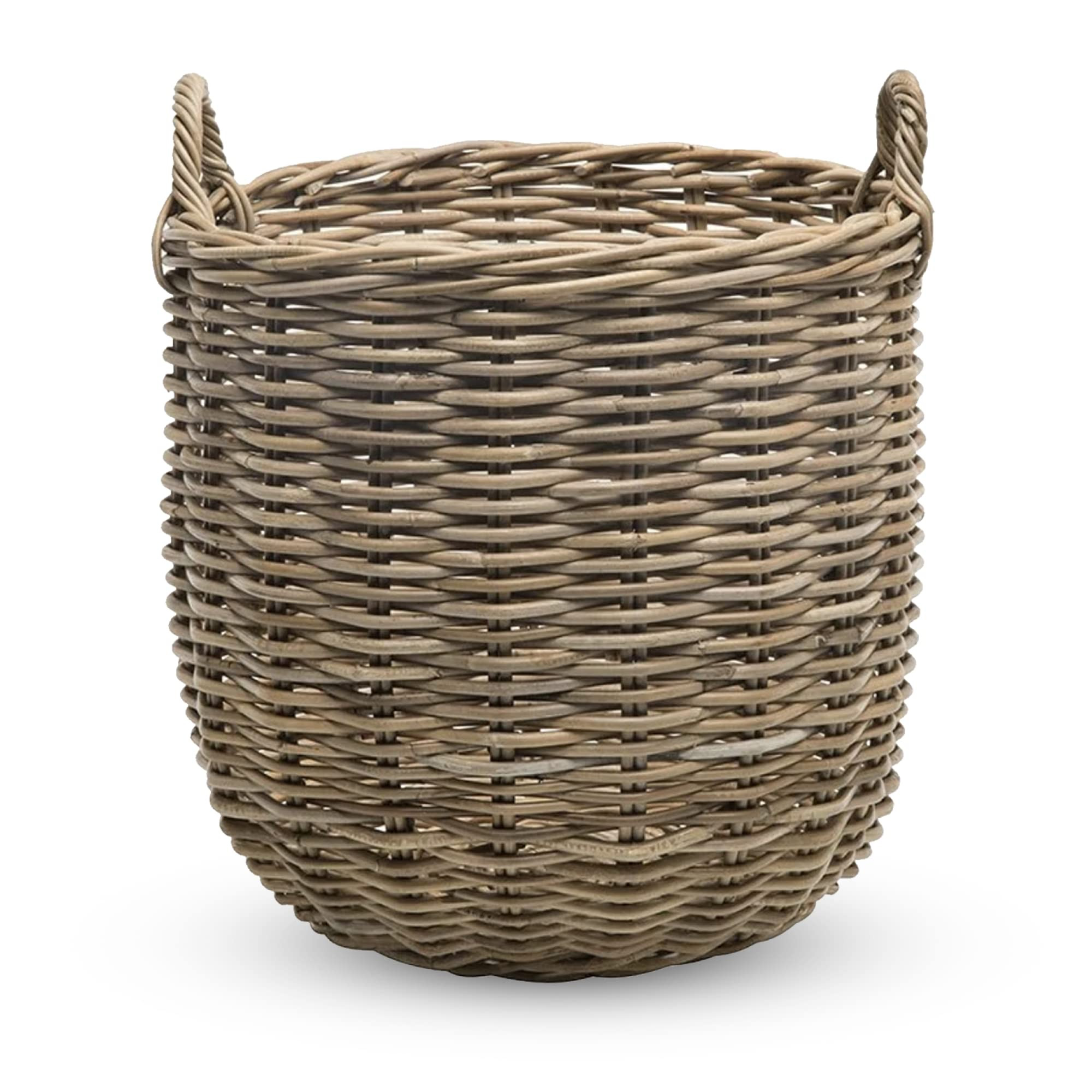 KOUBOO Rattan Kobo Round Storage Basket, Handwoven Rattan Basket with Handles, Organization & Hom... | Amazon (US)