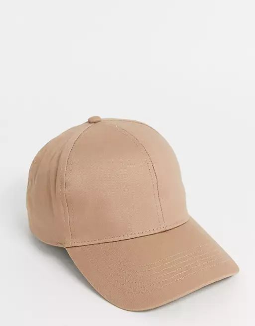 ASOS DESIGN baseball cap in stone | ASOS (Global)