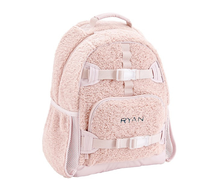 Mackenzie Blush Sherpa Backpacks | Pottery Barn Kids