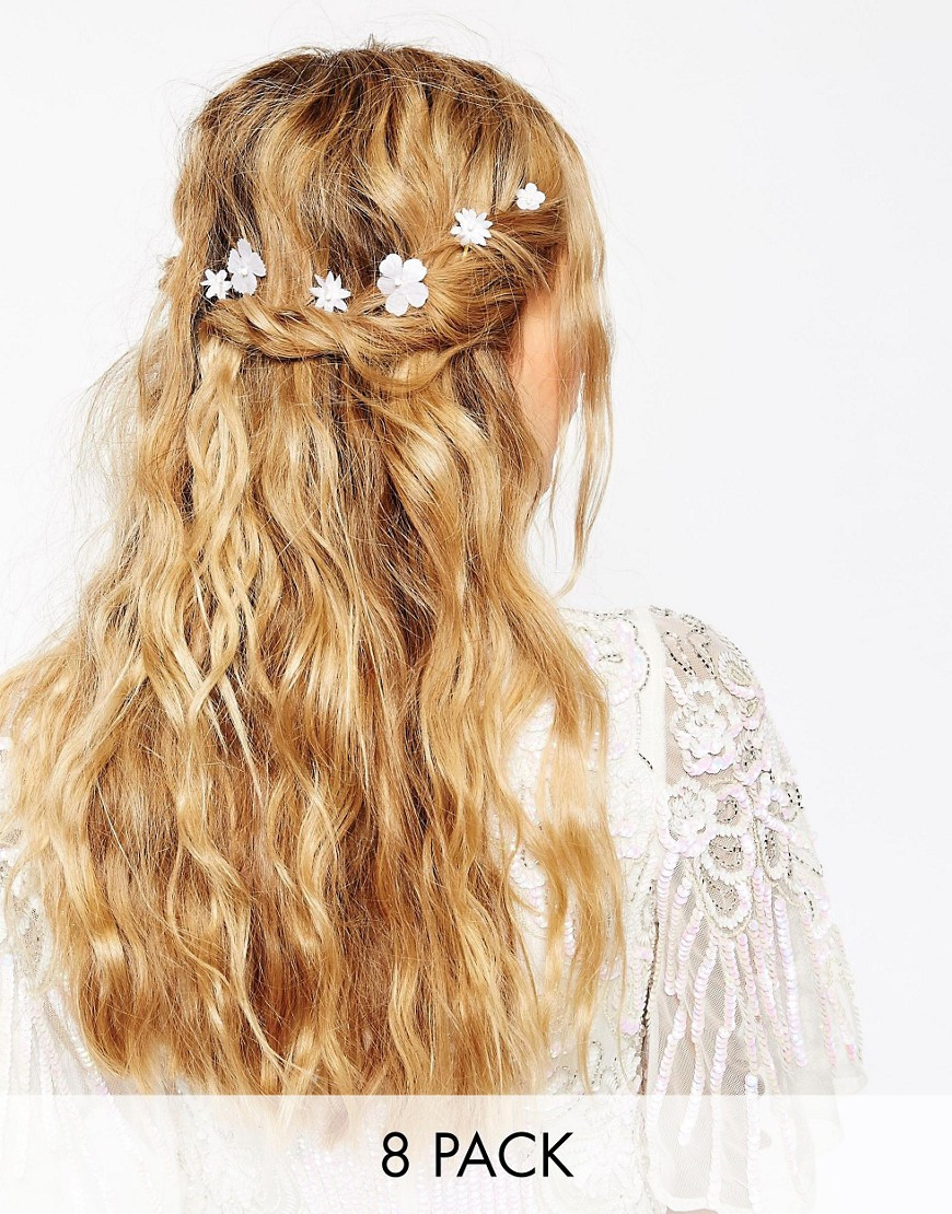 ASOS Pack of 8 Single Flower Clips | ASOS US