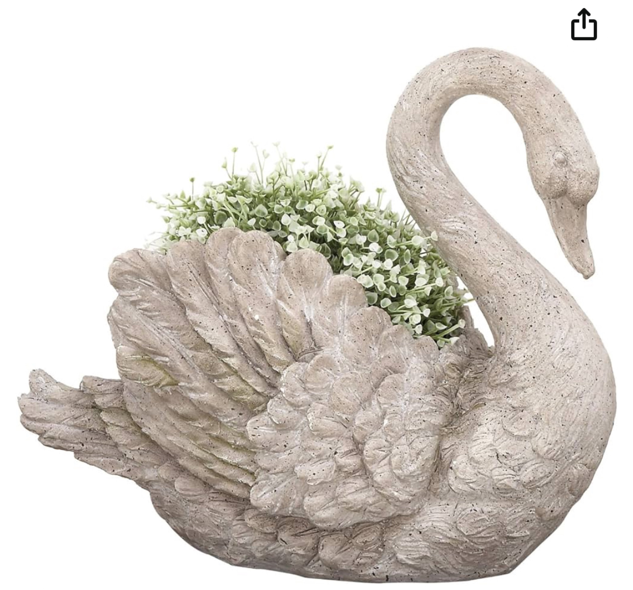 Cement swan planter 

#LTKhome
