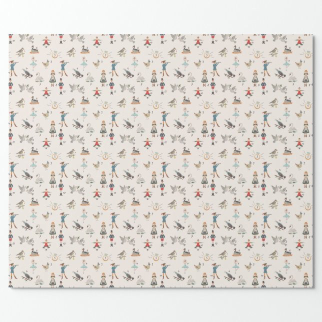 12 Days of Christmas Wrapping Paper | Zazzle | Zazzle