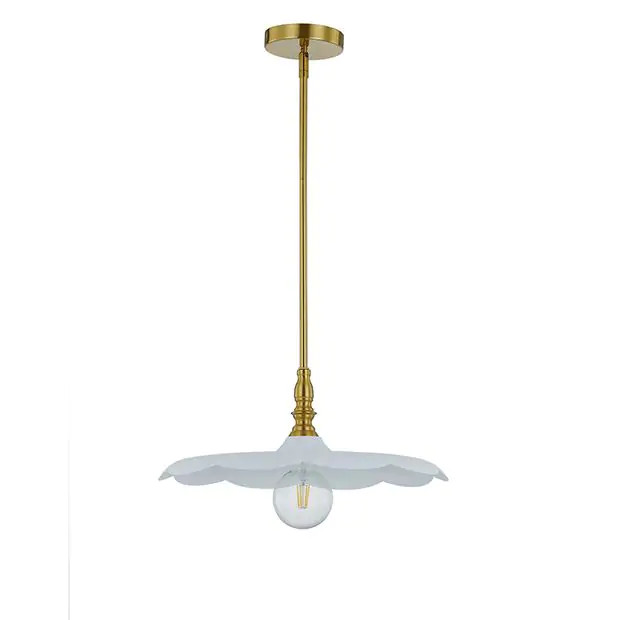 Flower Silhouette Hanging Pendant Light | Antique Farm House