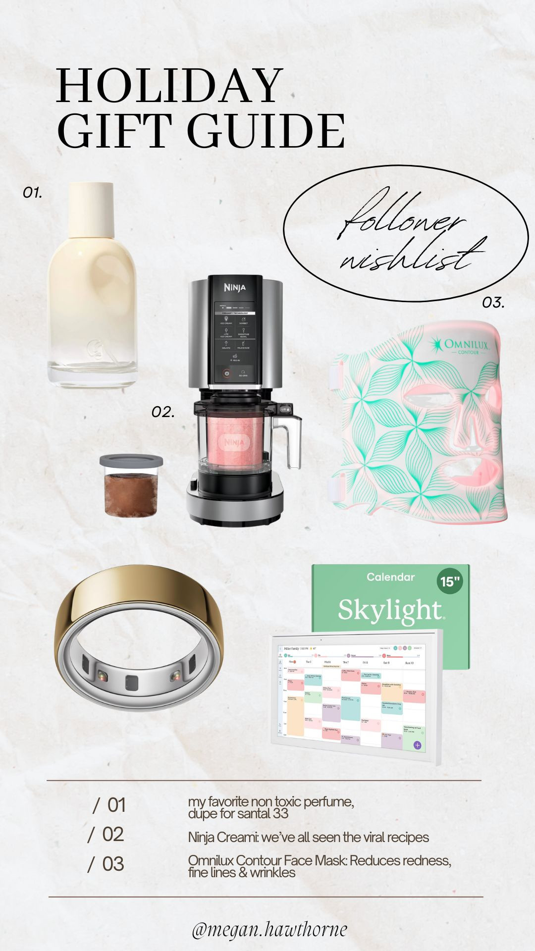 Holiday Gift Guide: Follower Wishlist // I asked my followers what's on their christmas lists this year and these were the top replies! Apple airpods, ninja creami, a new perfume (LOVE this glossier one), birkenstock slides and more!  

 #LTKGiftGuide #LTKHoliday #LTKSeasonal