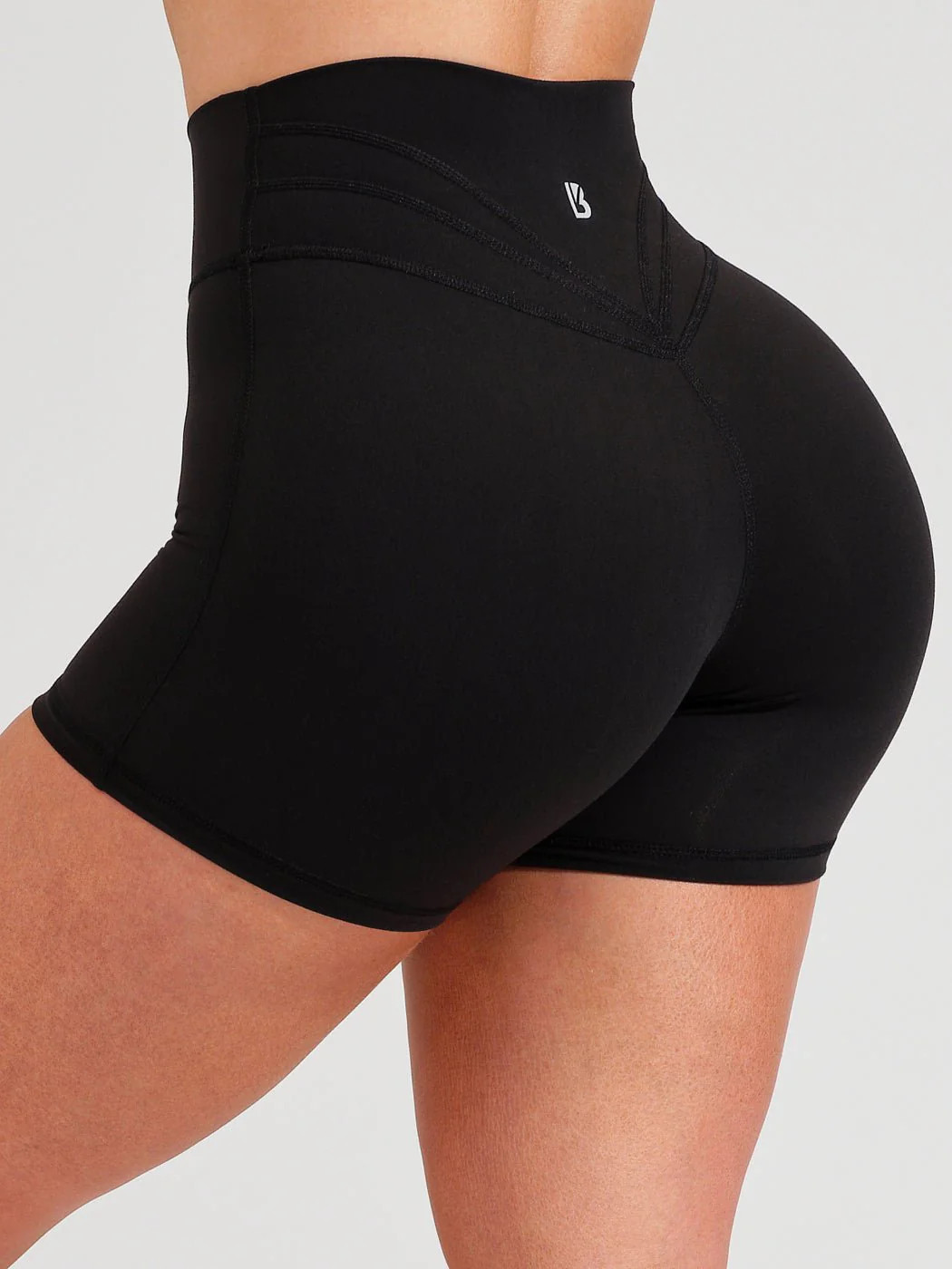 Onyx Black Legacy Short 4" Biker Shorts | Buffbunny