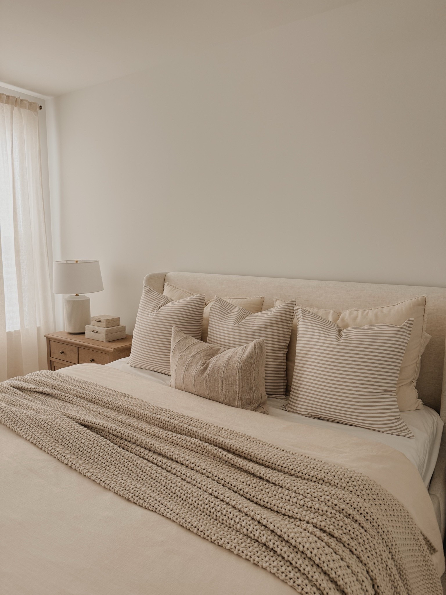 Bedroom refresh 🥰 featuring our new Two Pages pillow covers 🤍

Shop these pillow cases on twopagescurtains.com with out link SIMPLYNEUTRAL for 22% Off 💕

🤍 Britt Bengoechea Print Linen Cotton Pillow Cover in Husk 

#gifted #twopagescurtains #twopageshome #twopagespartner #beigeaesthetic #neutralhome