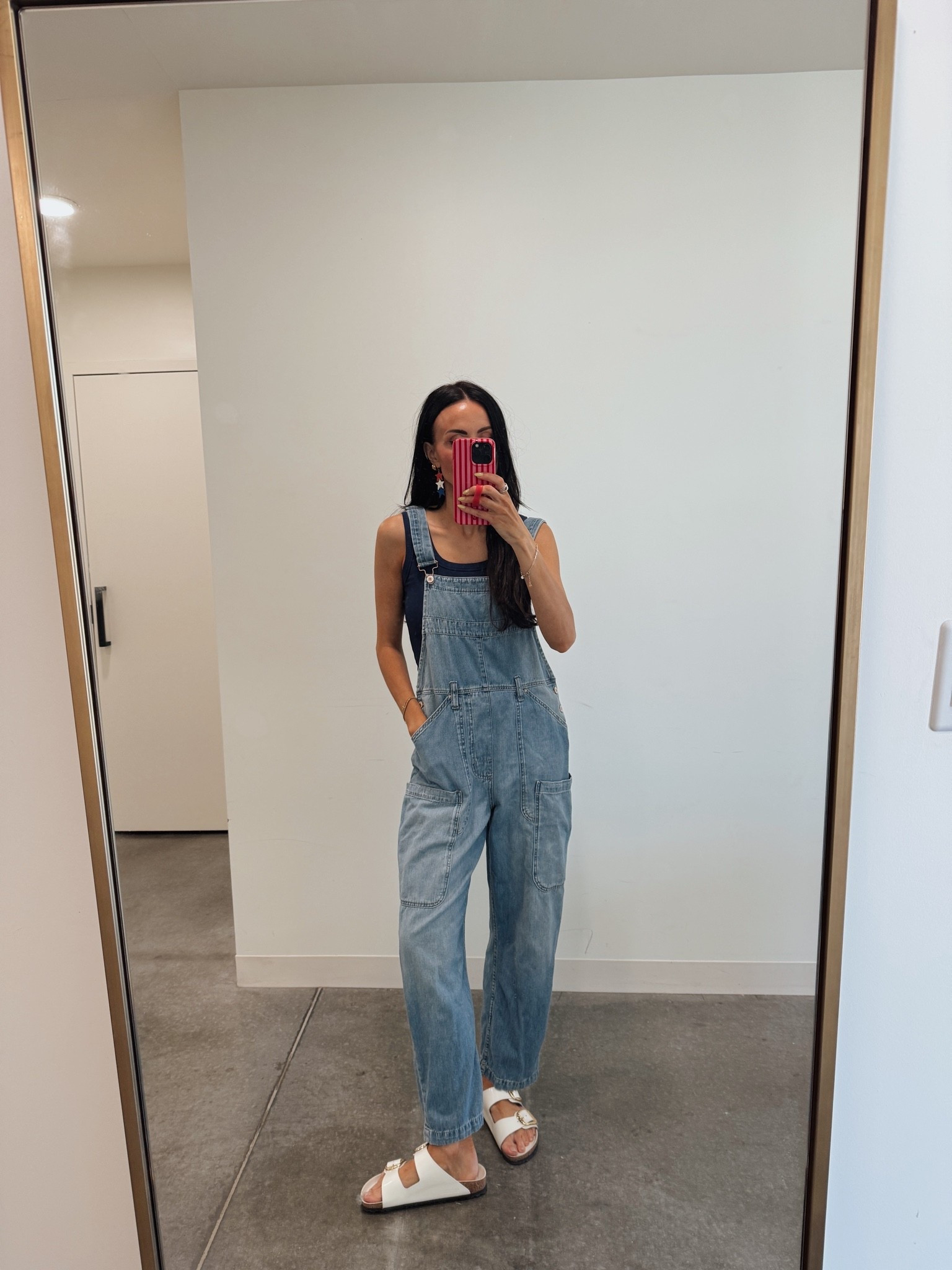 The best overalls and I have this tank in size small in 6 colors.