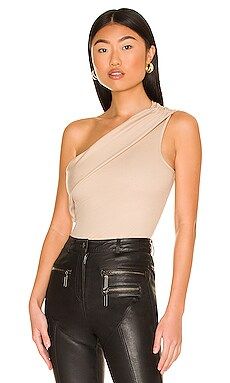 The Range Folded One Shoulder in Saddle from Revolve.com | Revolve Clothing (Global)