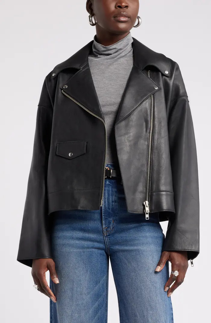 Nordstrom Leather Moto Jacket | Nordstrom | Nordstrom