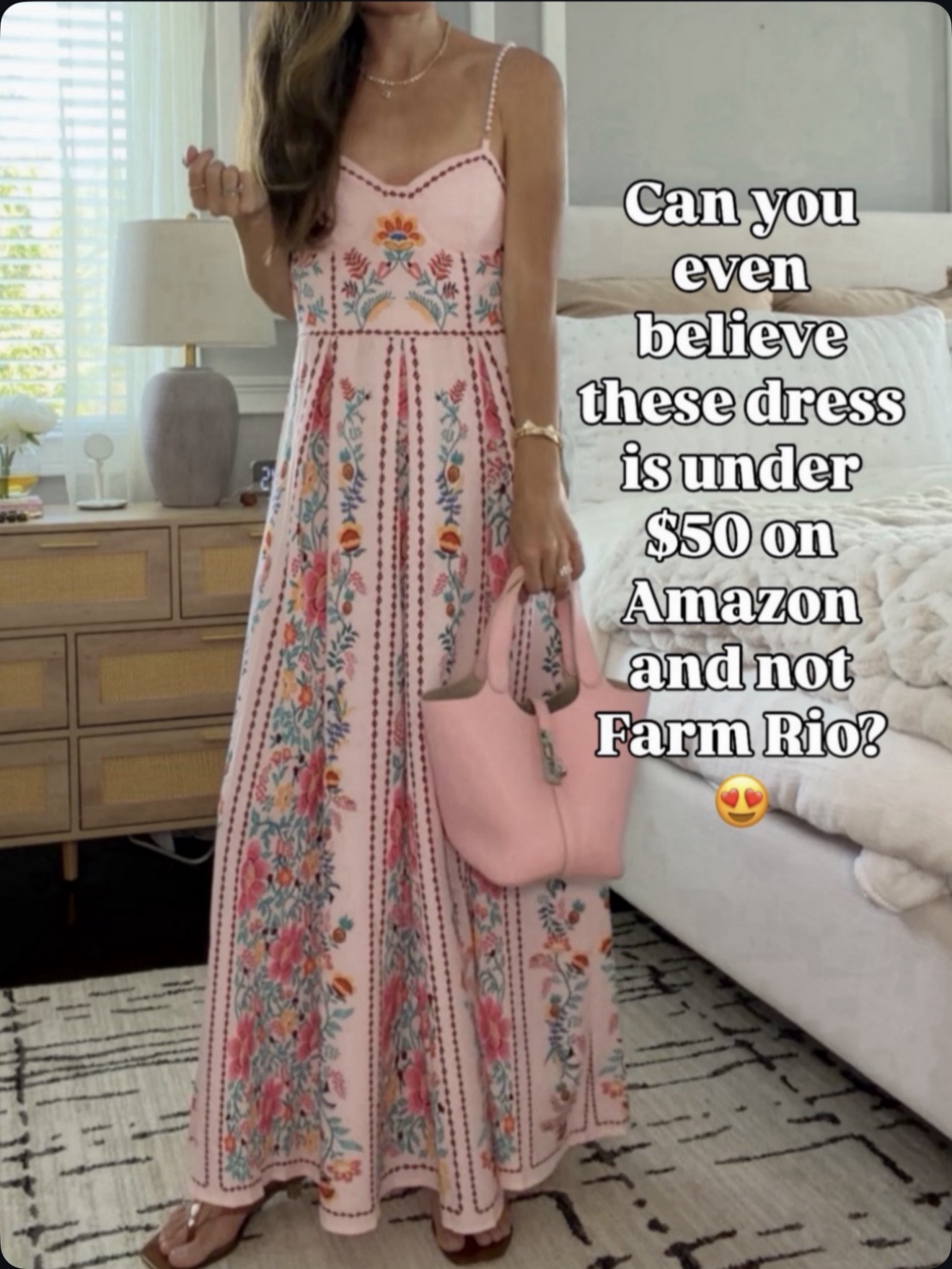 Under $50 on Amazon and looks like Farm Rio. I cannot 😍 🔗⬇️ wearing size small

#LTKmomlife #LTKSeasonal #LTKOver40