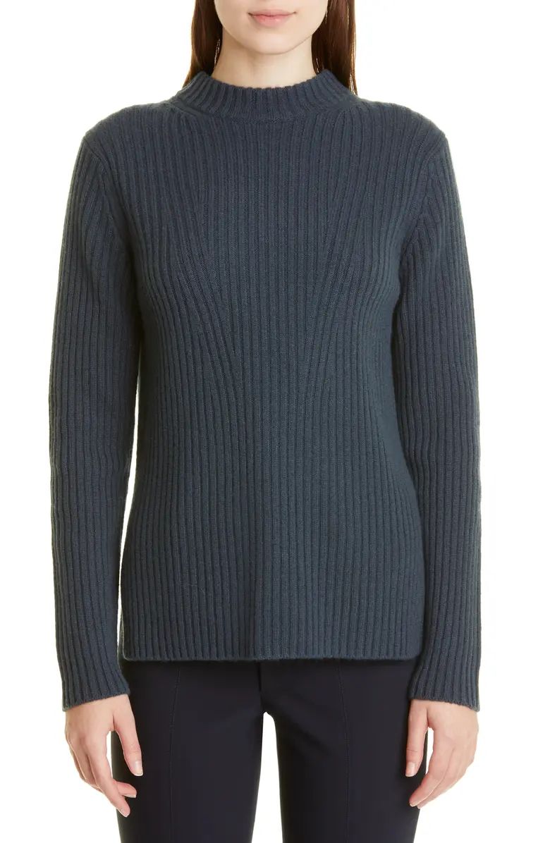 Wool & Cashmere Rib Tunic Sweater | Nordstrom