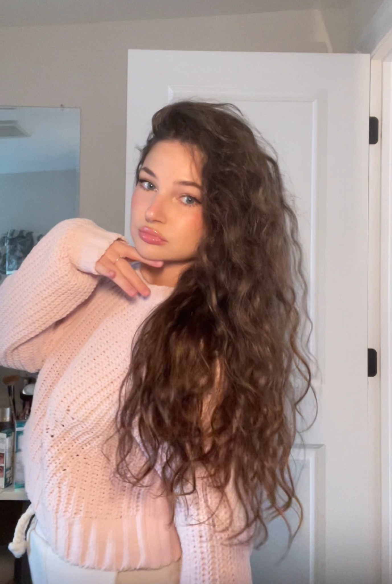 updated wavy hair routine 🤍