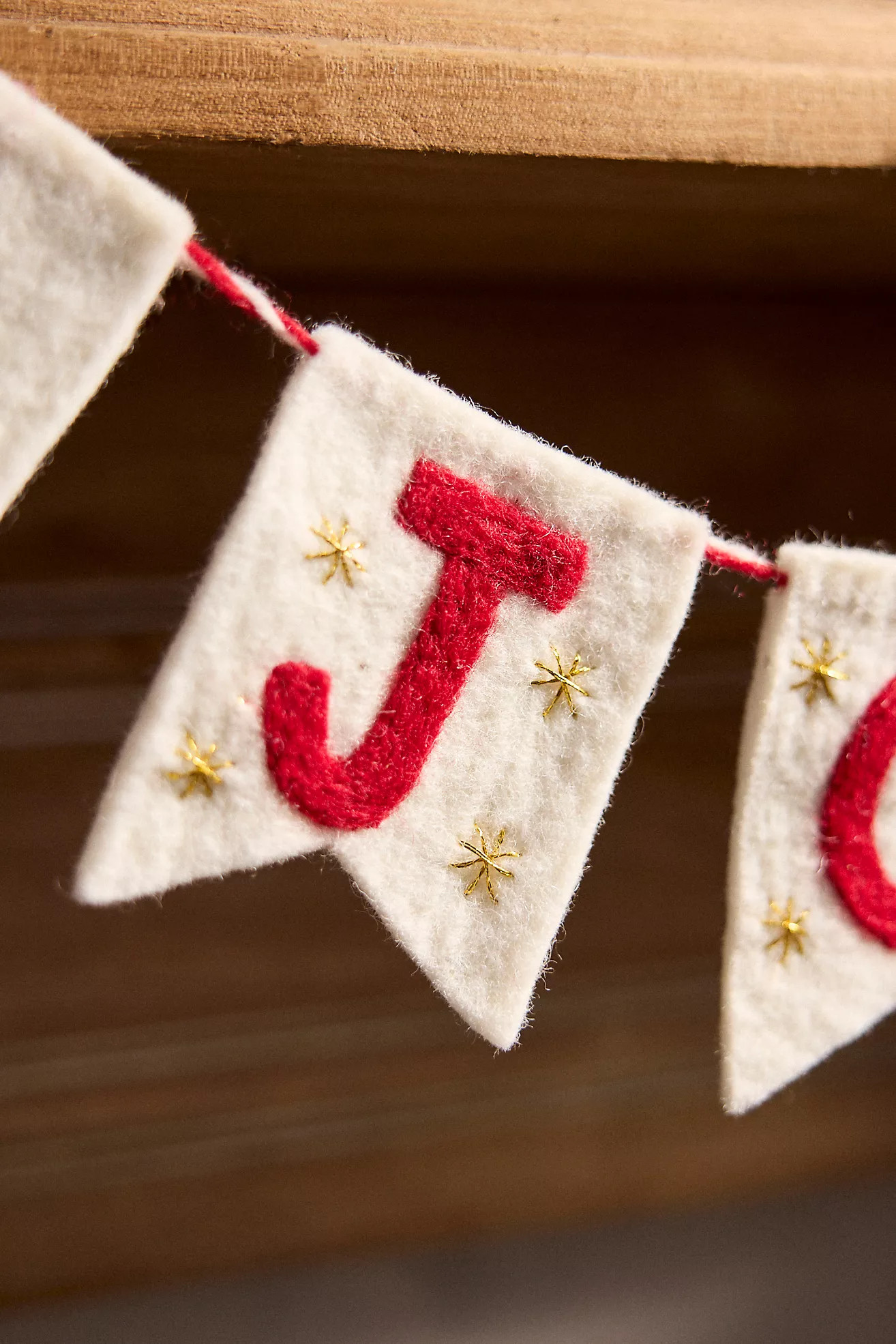 JOY Felt Garland | Anthropologie (US)