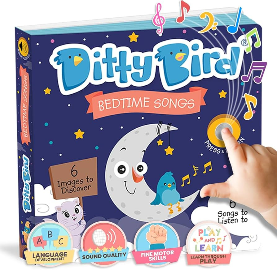 Ditty Bird Musical Books for Toddlers | Bedtime Sound Book | Twinkle Twinkle Little Star Nursery ... | Amazon (US)