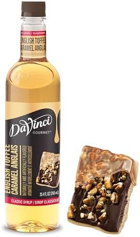 DaVinci Gourmet Classic English Toffee Syrup, 25.4 Fluid Ounces (Pack of 1) | Amazon (US)