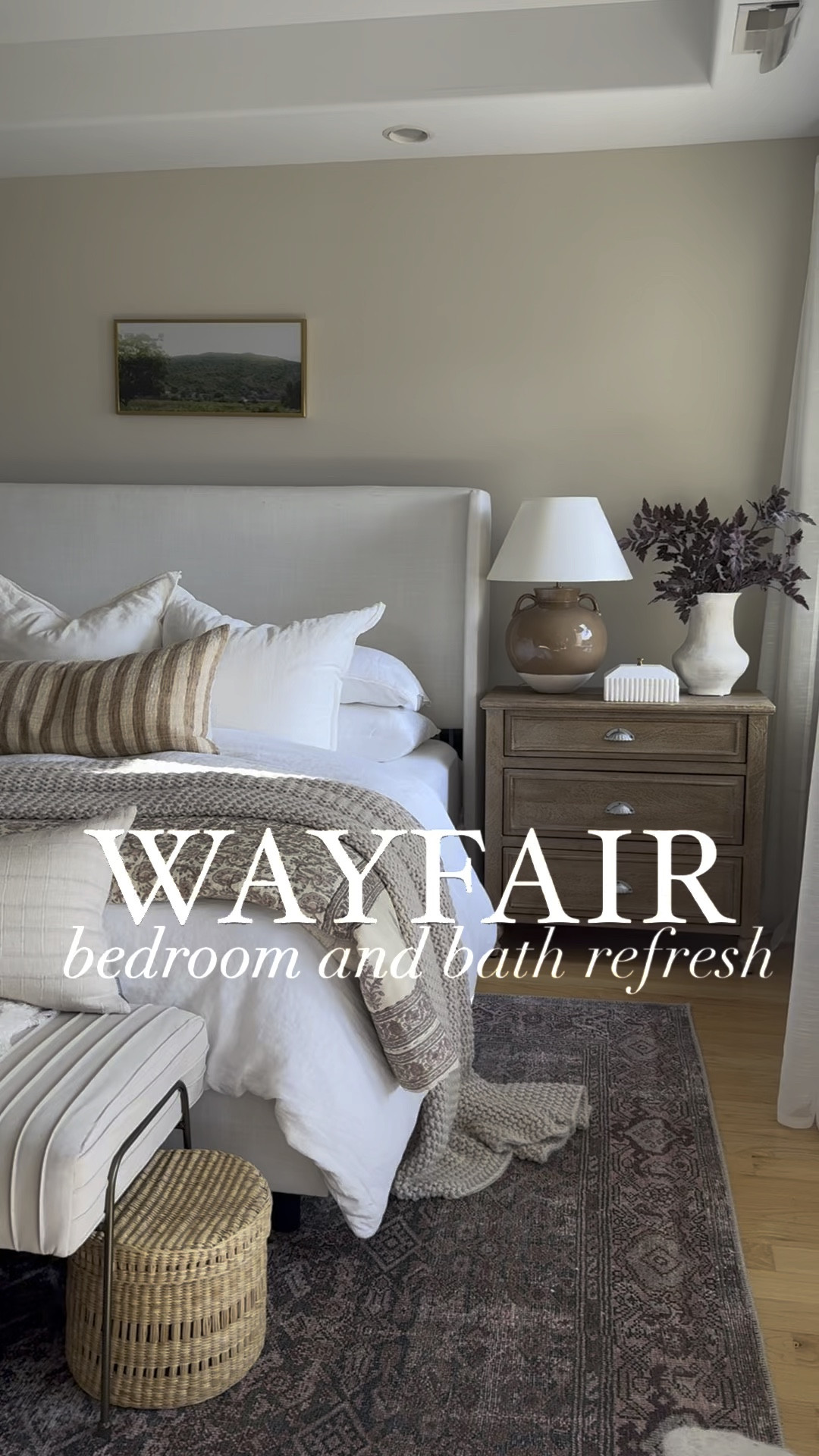 Wayfair bed and bath refresh! Loving the bedding and bath RE/Fine line from @wayfair #wayfairfinds #wayfair #wayfairhome 

#LTKHome #LTKVideo #LTKSaleAlert