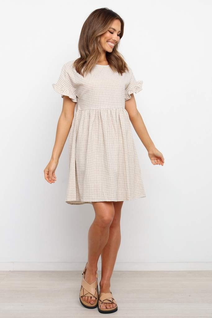 Jensen Dress - Beige | Petal & Pup (US)