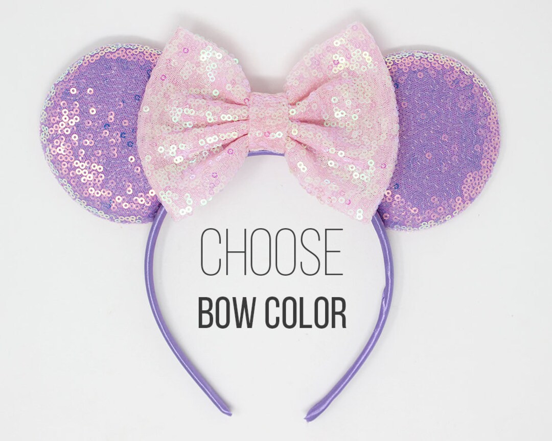 Candy Lilac Mouse Ears One Size | Purple Mouse Ear Headband For Adults and Kids | Mermaid Mouse E... | Etsy (US)