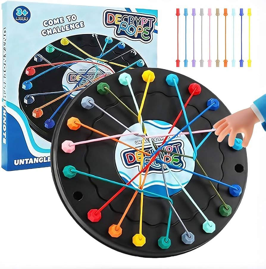 Brainy Knots Puzzle Game - Knots Brain Strategy Rope Challenge Toy, Logic Strategy Board Twist fo... | Amazon (UK)