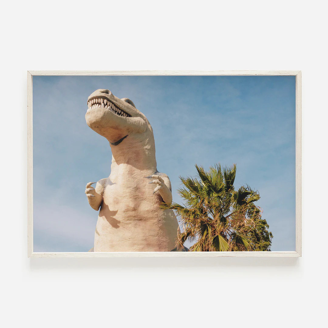 Dinosaur Print, Cabazon Dinosaurs, Dino Print, T-rex, Palm Springs Landscape, Desert Wall Art, Di... | Etsy (US)