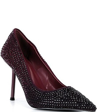 Azalea Wang Kaisseye Rhinestone Pointed Toe Pumps - 9 | Dillard's