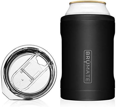 Hopsulator DUO 2-in-1 can-cooler 12oz regular cans works as a tumbler (Matte Black) | Amazon (US)