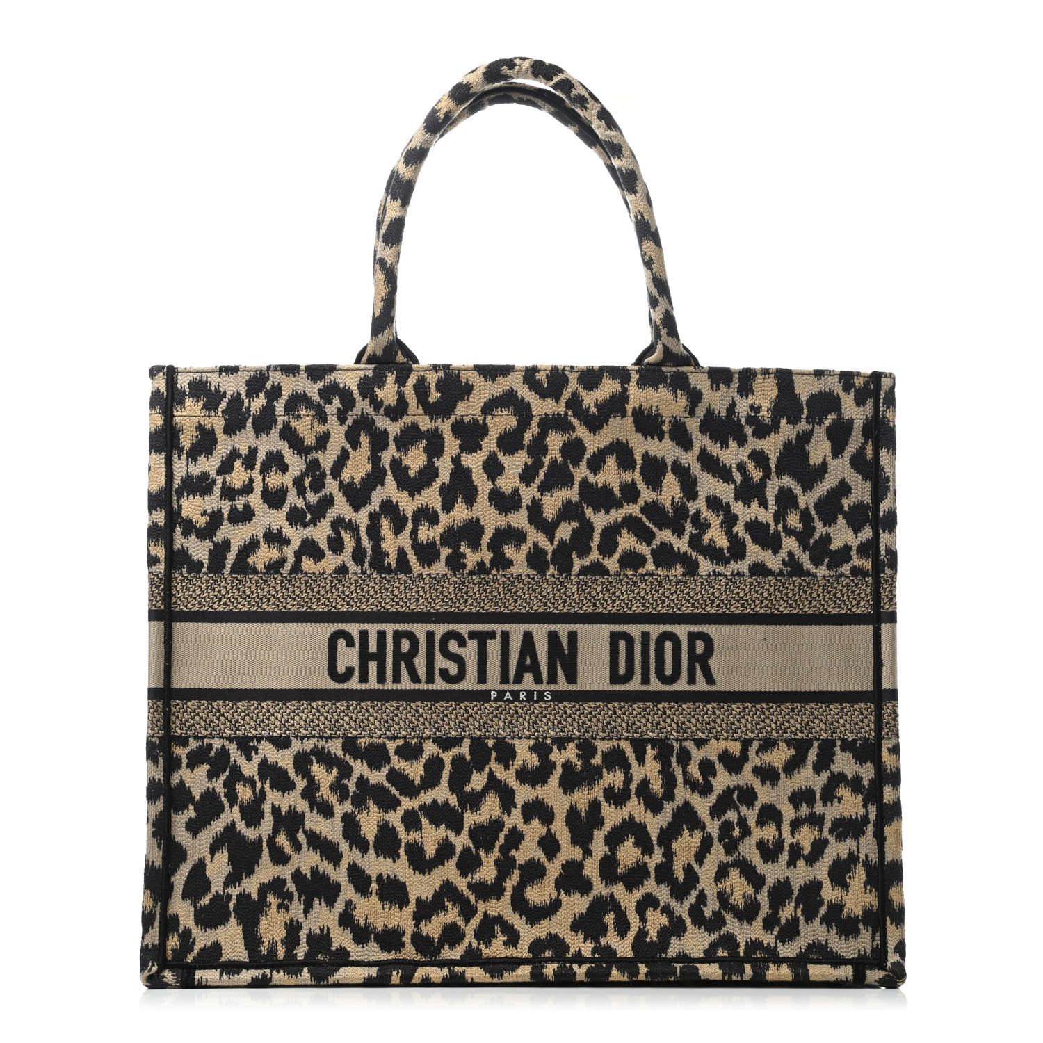 CHRISTIAN DIOR

Canvas Embroidered Leopard Book Tote Beige | Fashionphile
