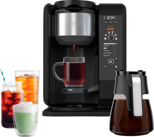 Ninja - Hot & Cold Brew 10-Cup Coffee Maker - Black/Stainless Steel | Best Buy U.S.