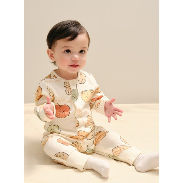Buy Breakfast Print Sleepsuits 3 Pack 9-12 months | Multipacks | Tu | Tu Clothing
