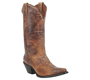 Dan Post Women's Colleen Leather Pull On Boots | QVC