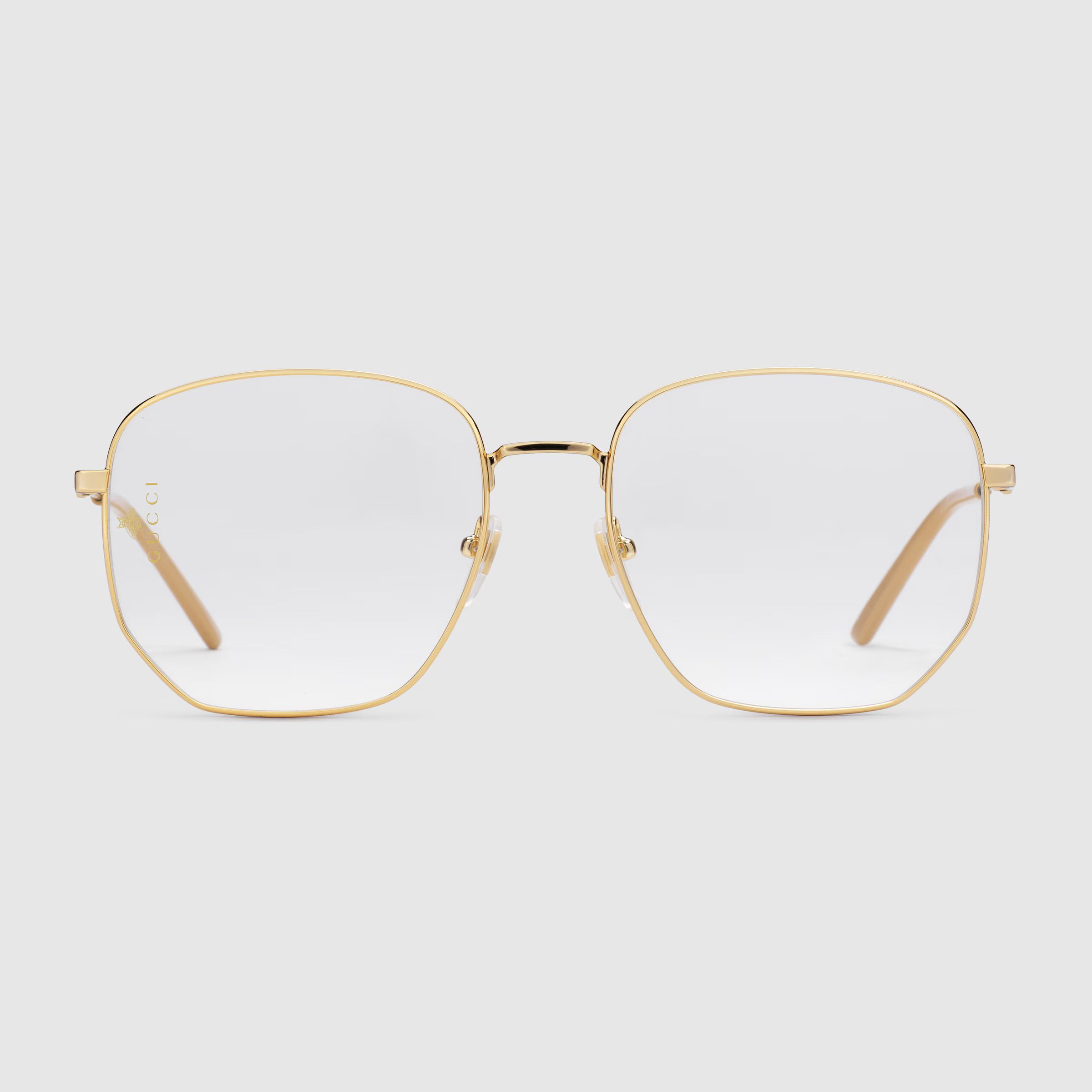 Rectangular-frame metal glasses | Gucci (EU)