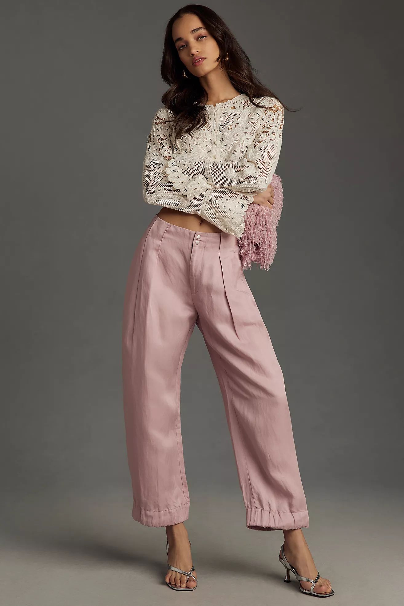 By Anthropologie Cinched Hem Trousers | Anthropologie (US)