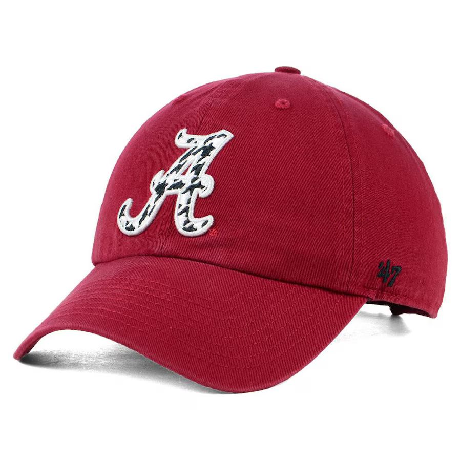 Alabama Crimson Tide '47 Houndstooth Clean Up Adjustable Hat - Crimson | Fanatics