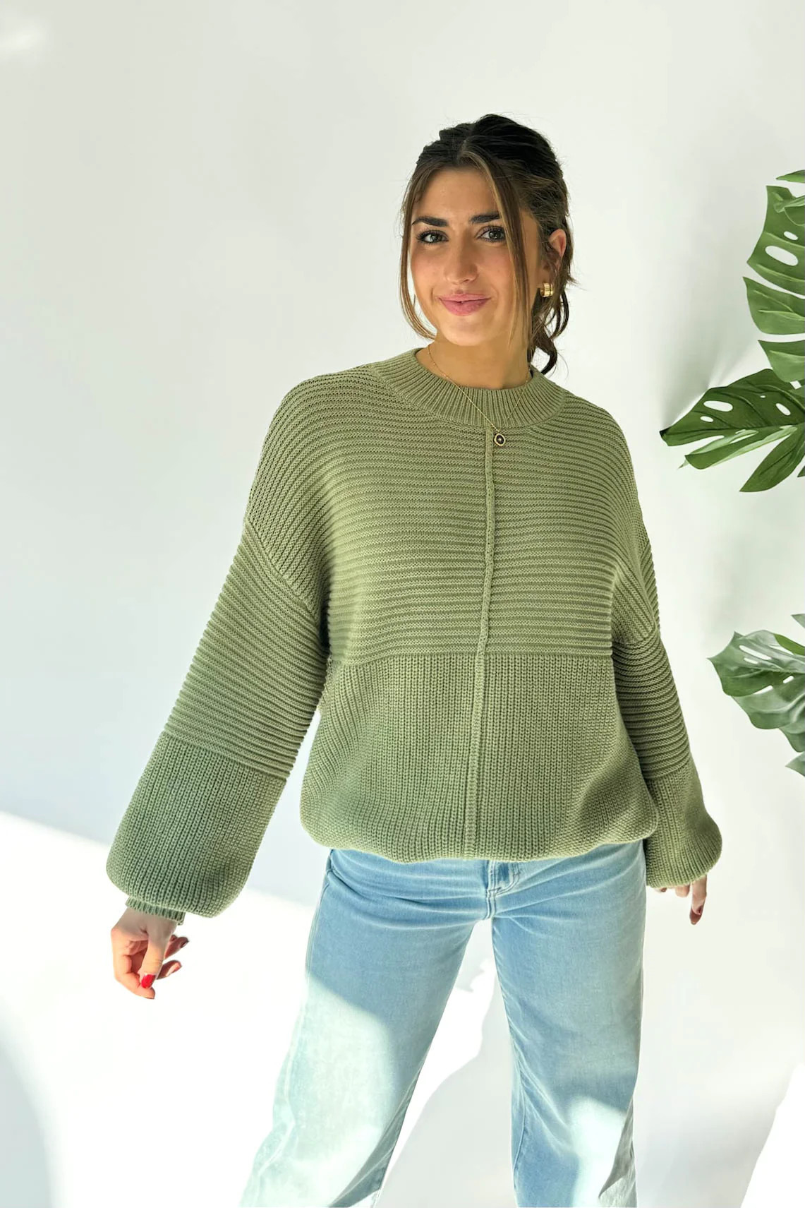 Vermont Sweater in Green | Grey Bandit