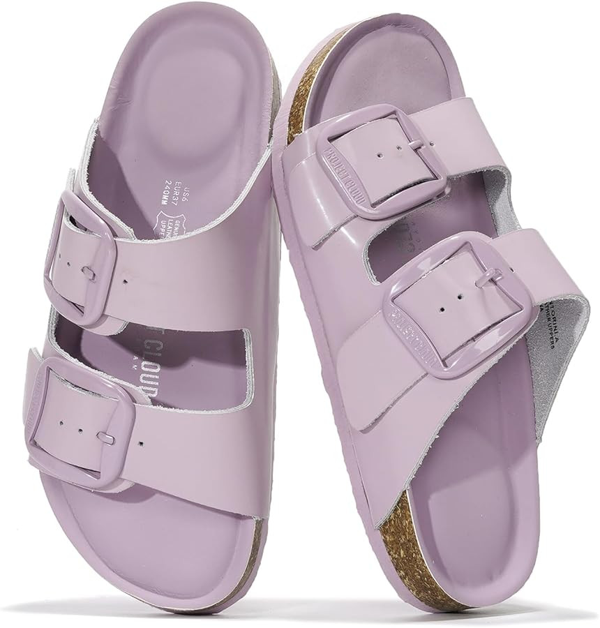 Project Cloud Flat Sandals for Women Slides Santorini | Amazon (US)