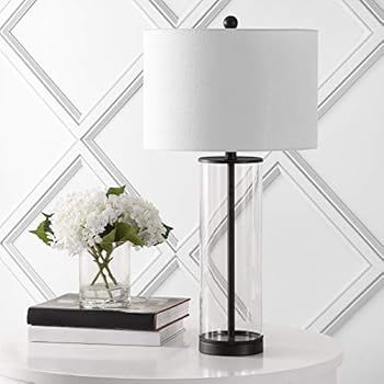 JONATHAN Y JYL2005B Collins 29.25" Glass LED Lamp Modern,Contemporary,Glam for Bedroom, Living Room, | Amazon (US)