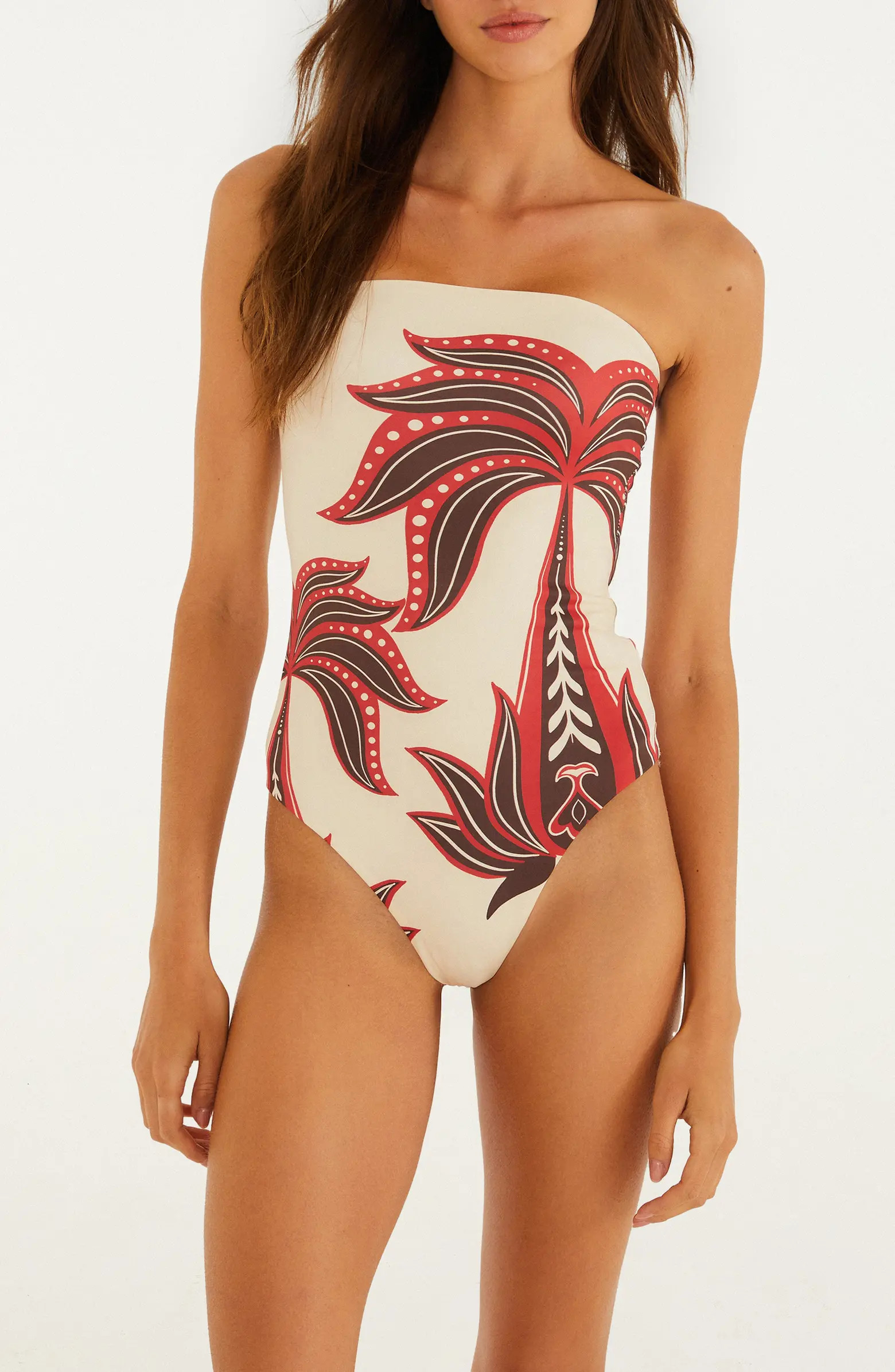 Ainika Garden Strapless One-Piece Swimsuit | Nordstrom
