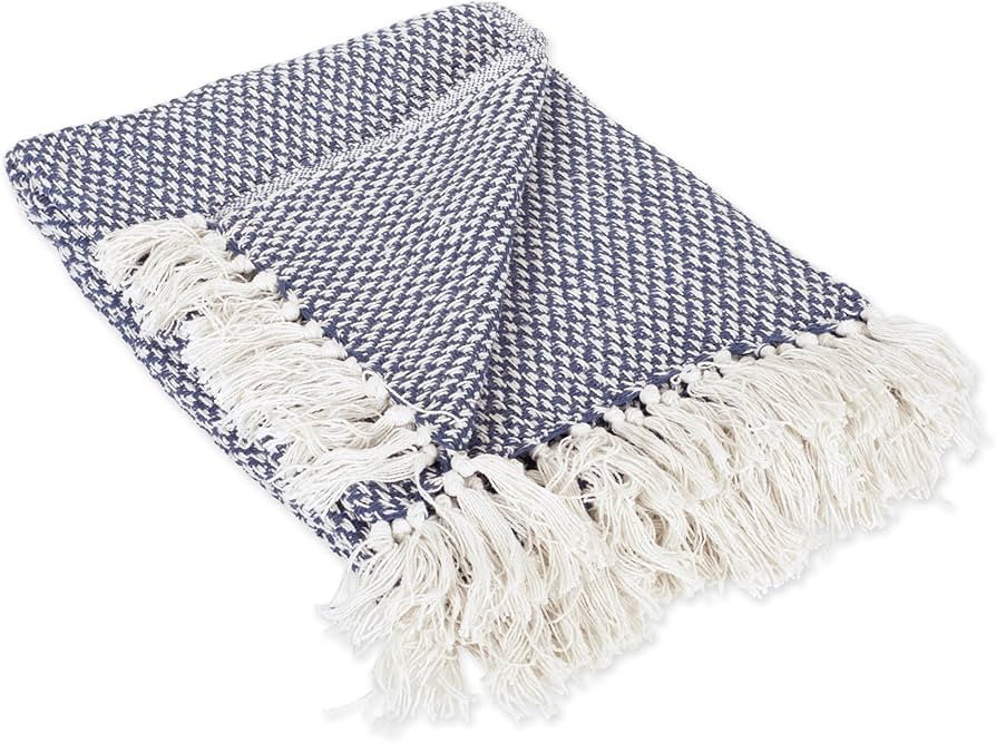 DII 100% Cotton Basket Weave Throw for Indoor/Outdoor Use Camping Bbq's Beaches Everyday Blanket,... | Amazon (US)