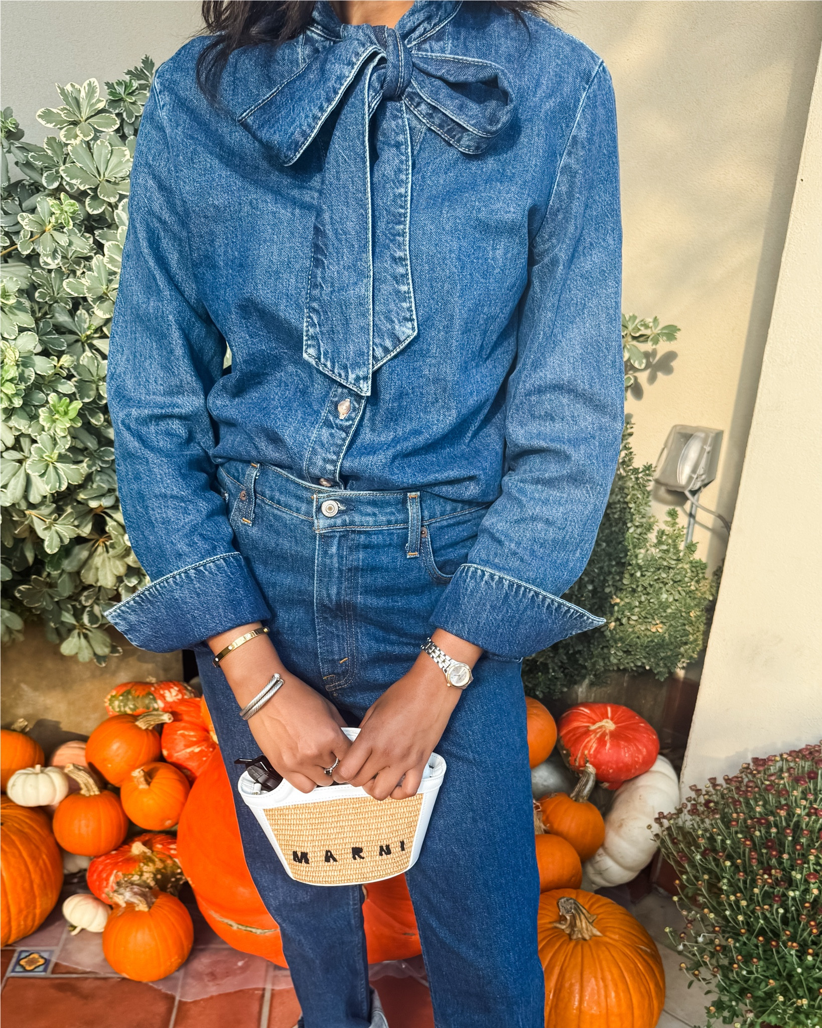 Picked up this Mango denim bow tie shirt in Paris and couldn’t wait to wear it back home. Did a denim on denim look here but could easily be paired with anything! Can also be worn with the bow taken aloose and the ties hanging down 

#mango #denim #denimondenim #bowtie #tieshirt 

#LTKStyleTip #LTKFindsUnder100
