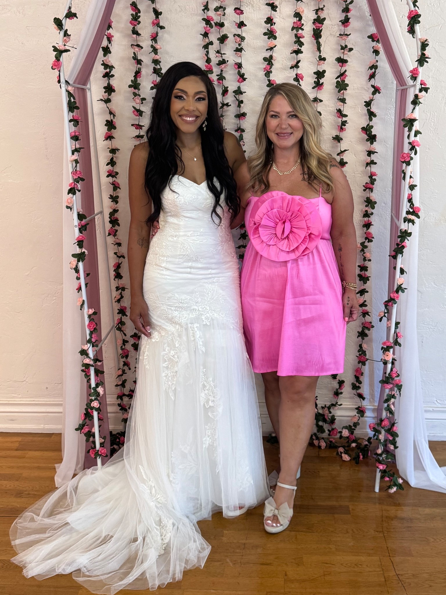 Dress is only available in white now but would be perfect for a bride to be for a bridal event or just anything you need or want to wear white for. The dress is truly a showstopper. Size large. Shoes are tts and come in wide width 

#LTKOver40 #LTKMidsize #LTKPetite