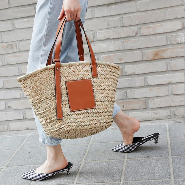 WUNICEF-Sac à main tissé en rotin pour femme, fourre-tout décontracté de grande capacité, sa... | Aliexpress EU