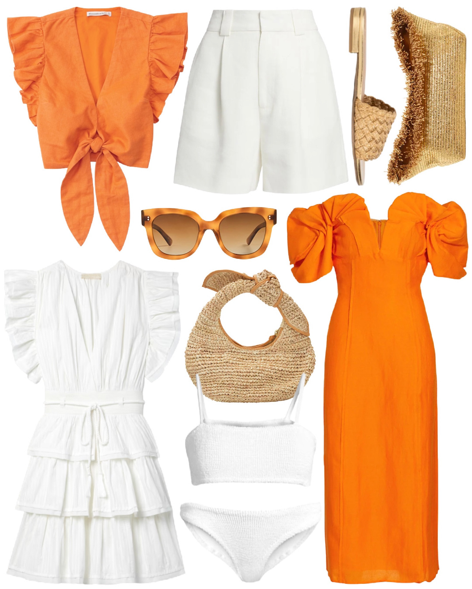 Colorful getaway/spring styles 🧡 I have this Ulla Johnson dress in teal and it is so flattering! And this Bottega Veneta Jodie straw bag dupe is so good! 🙌🏻

#LTKswim #LTKSeasonal #LTKstyletip