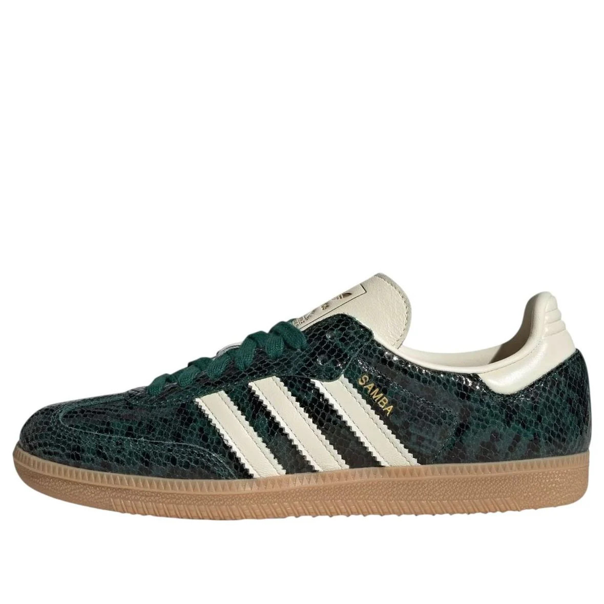 (WMNS) adidas Samba OG Faux Snakeskin 'Collegiate Green' JR8848 | KICKS CREW